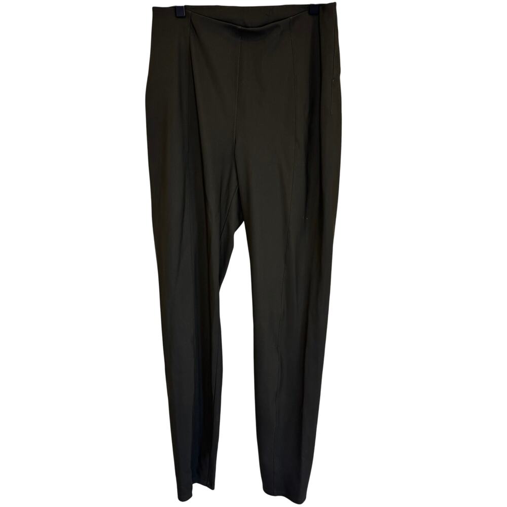 Lululemon Green Pleated Front Seam Pull On Career Work Pants Size 8